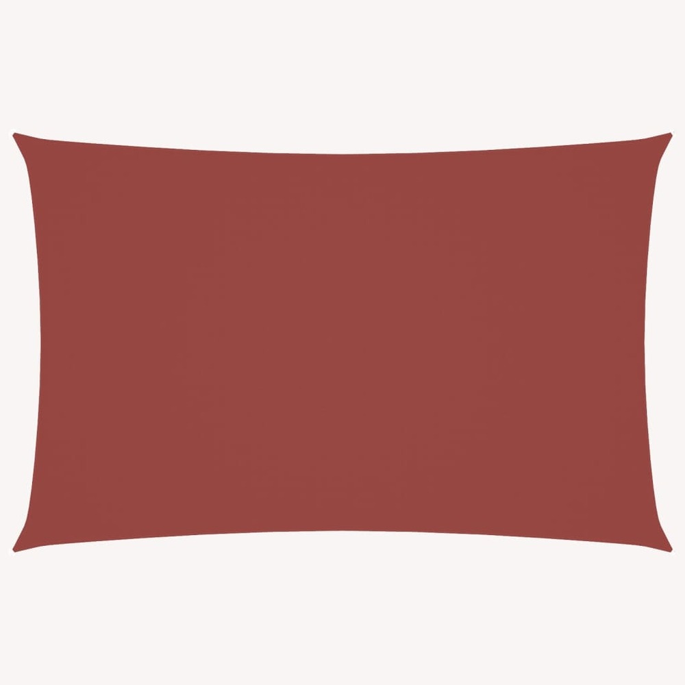 Voile de parasol tissu oxford rectangulaire 5x8 m terre cuite