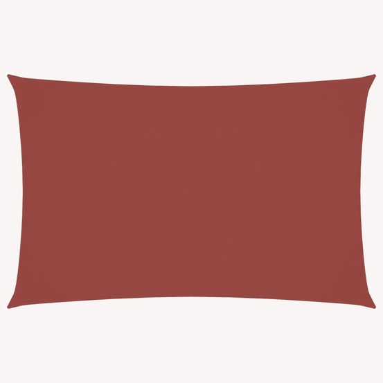 Voile de parasol tissu oxford rectangulaire 5x8 m terre cuite