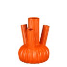 Mica decorations - vase en céramique orange h27