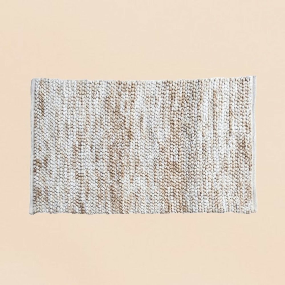 Tapis tufté main beige 140x80cm