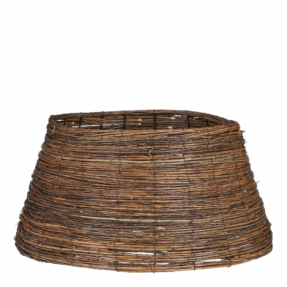 Mica decorations - jupe de sapin noël en branches de saule brun d55