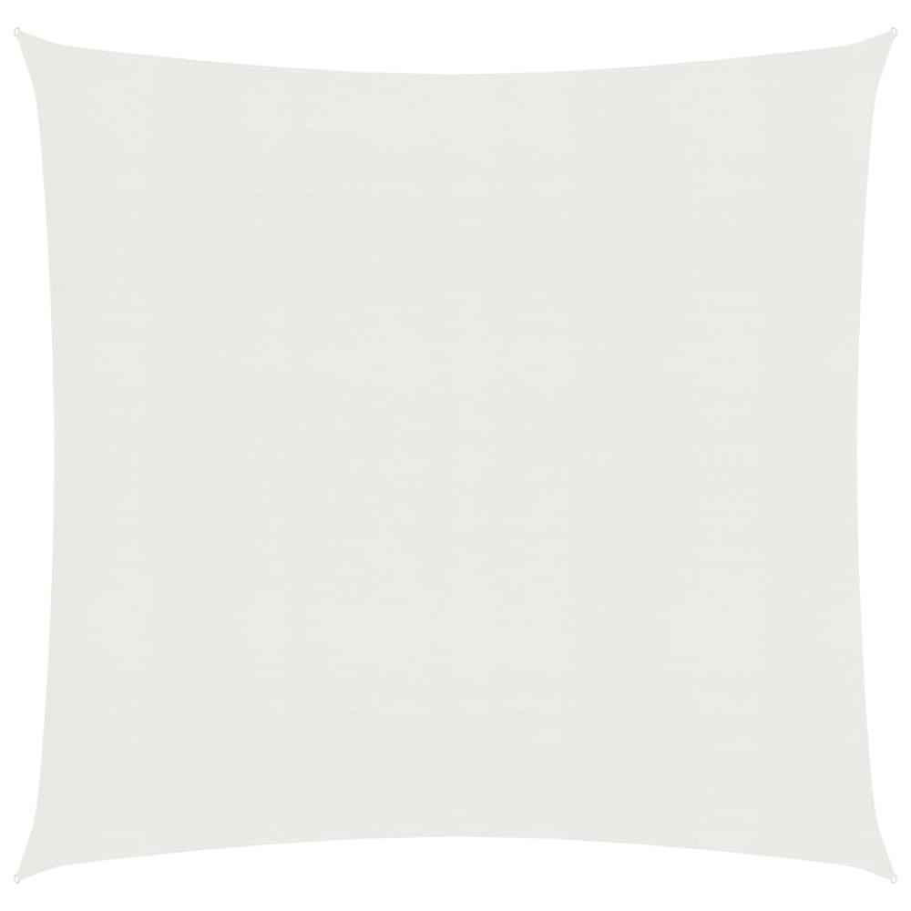 Voile d'ombrage 160 g/m² blanc 7x7 m pehd