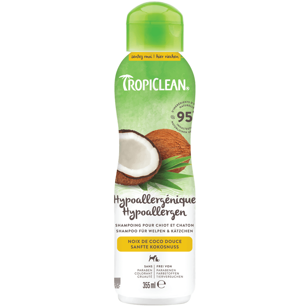 Shampoing chiot & chaton hypoallergenique - noix de coco