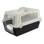 Ferplast caisse de transport chat, cage de transport pour chiens petits et chats jusqu'à 5 kg, toit ouvrable, avec coussin et