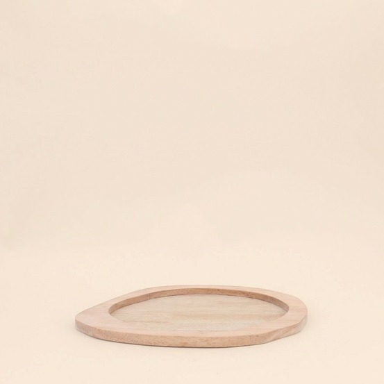 Plateau organique en bois 27x19cm