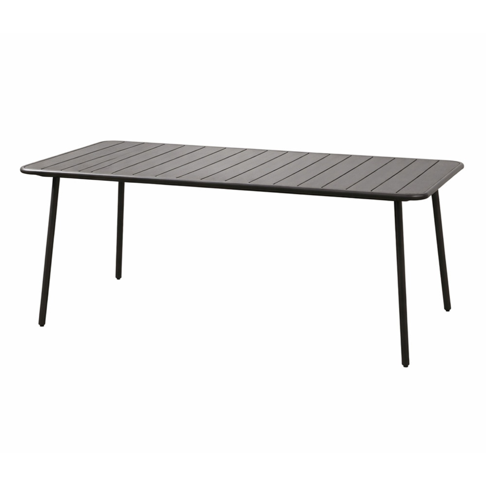 Table de jardin 6 places 160cm gris foncé bergame