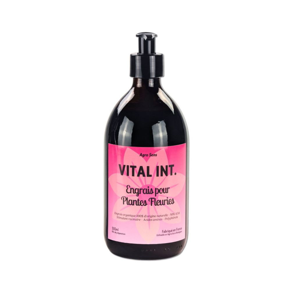 Vital int. Plantes fleuries - engrais pour plantes fleuries d'intérieur - 500 ml