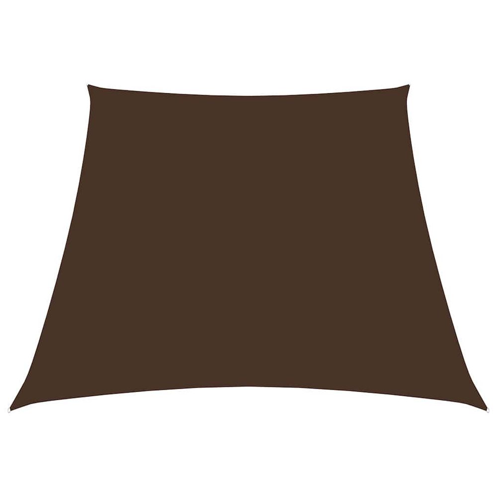 Voile de parasol tissu oxford trapèze 2/4x3 m marron