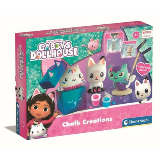 - créations en plâtre gabby et la maison magique - coffret multi-activités (sculpture, peintures...) - des 7 ans