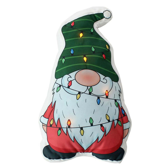 Coussin déco de noël 3d led