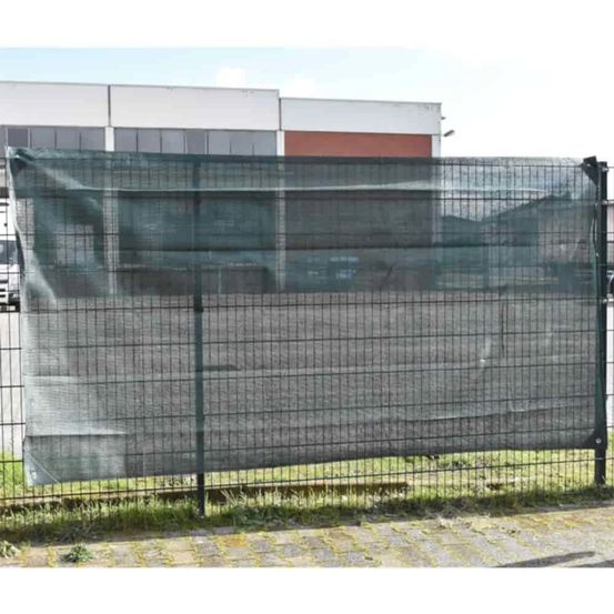 Filet brise-vue chantier vert 1,80m x 3,45m - protection et intimité