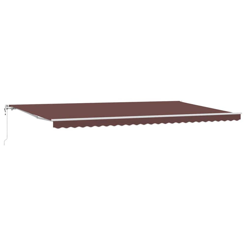Auvent rétractable automatique marron 600x300 cm