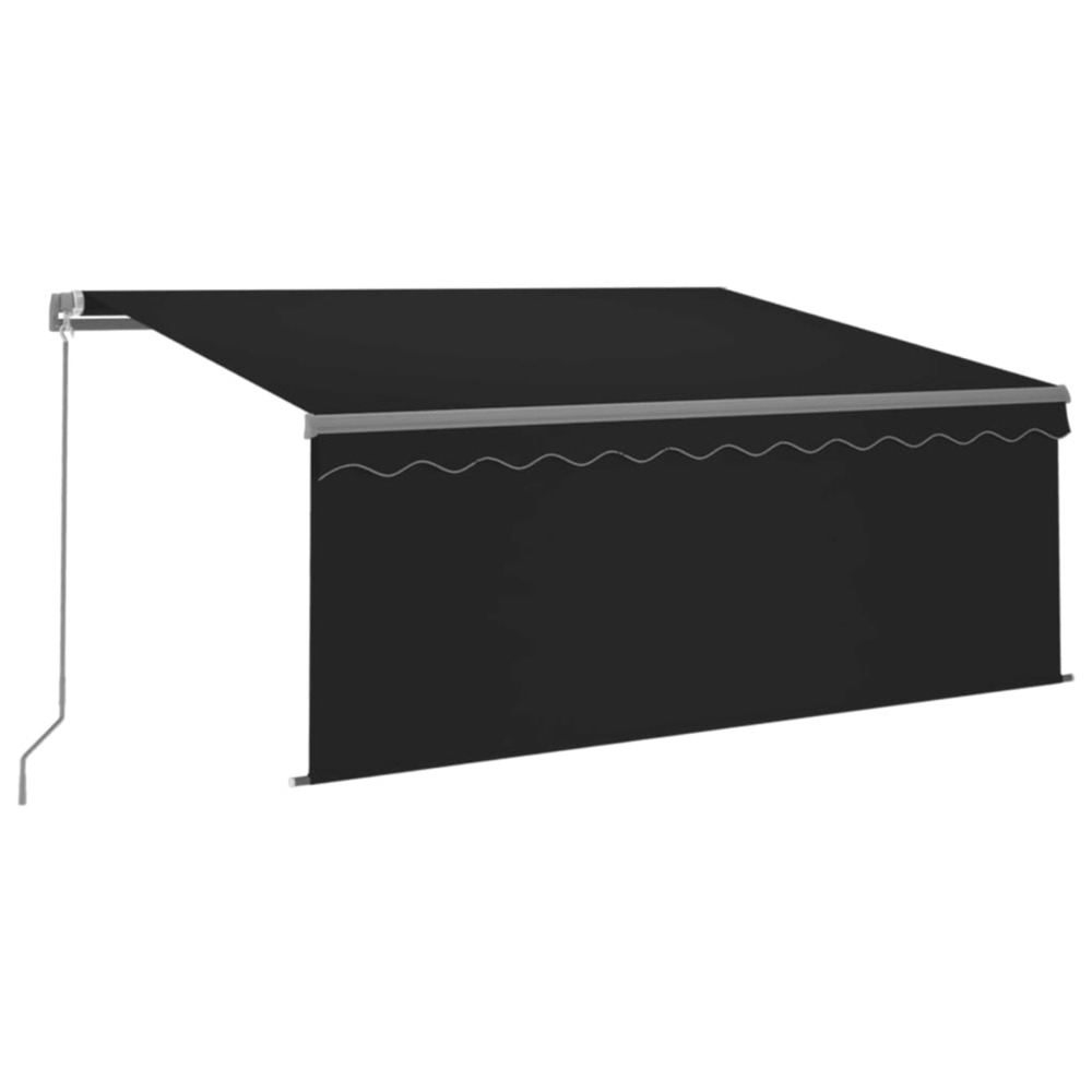 Auvent manuel rétractable avec store 3x2,5 m anthracite
