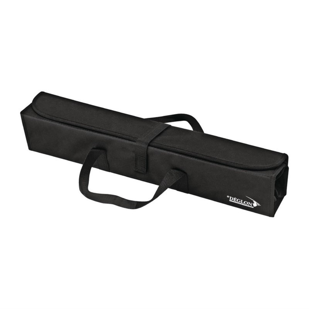 Kit ustensiles barbecue 4 pièces avec housse deglon - 530 x 100 x 80 mm