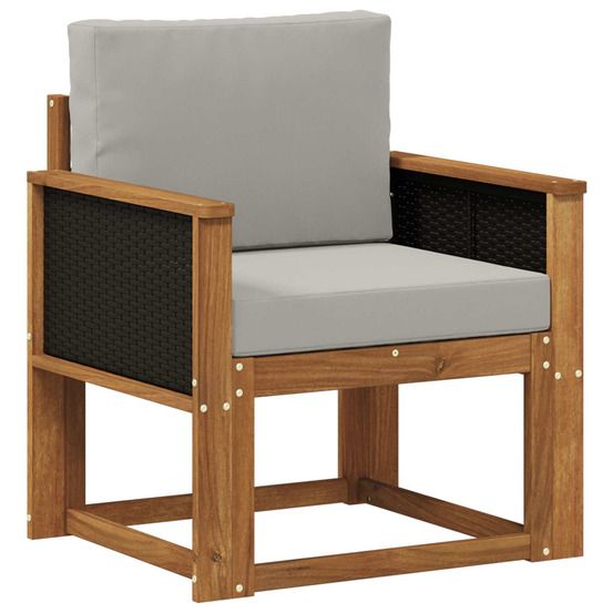 Sofa de milieu extérieur bois d'acacia massif naturel