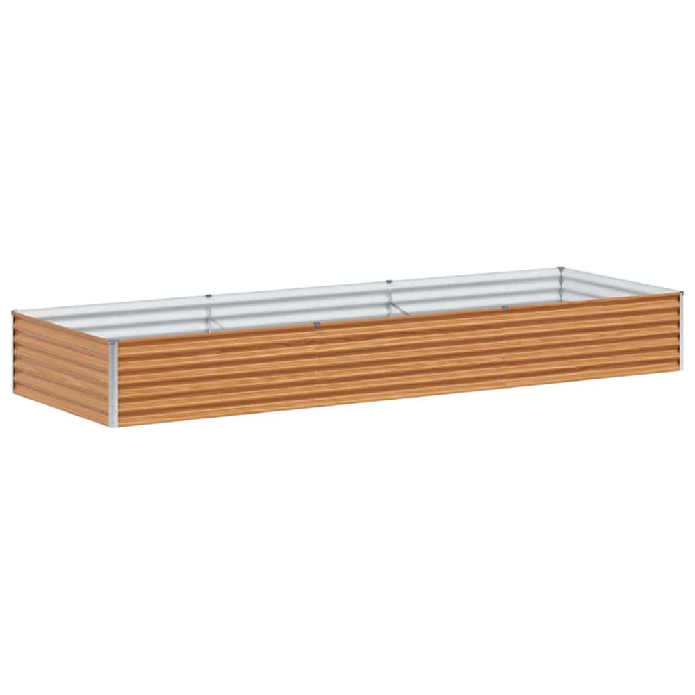Jardinière d'extérieur surélevée marron clair 290 x 100 x 36 cm