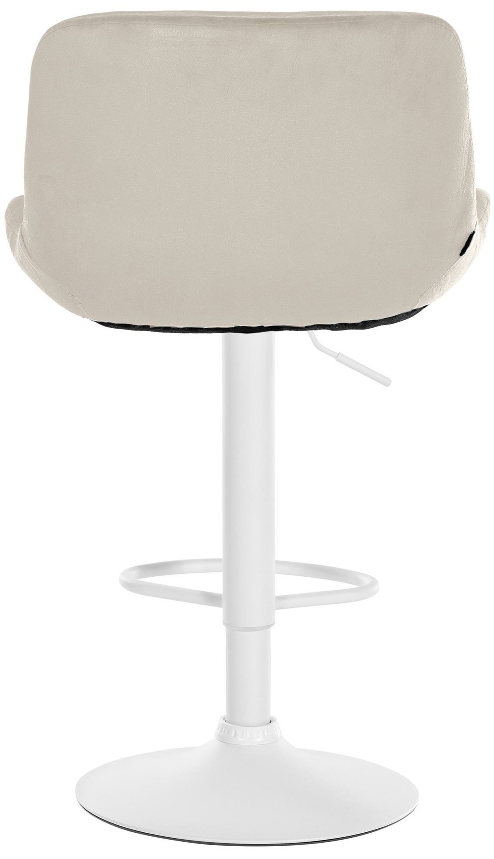 Lot de 2 tabourets de bar solon velours blanc