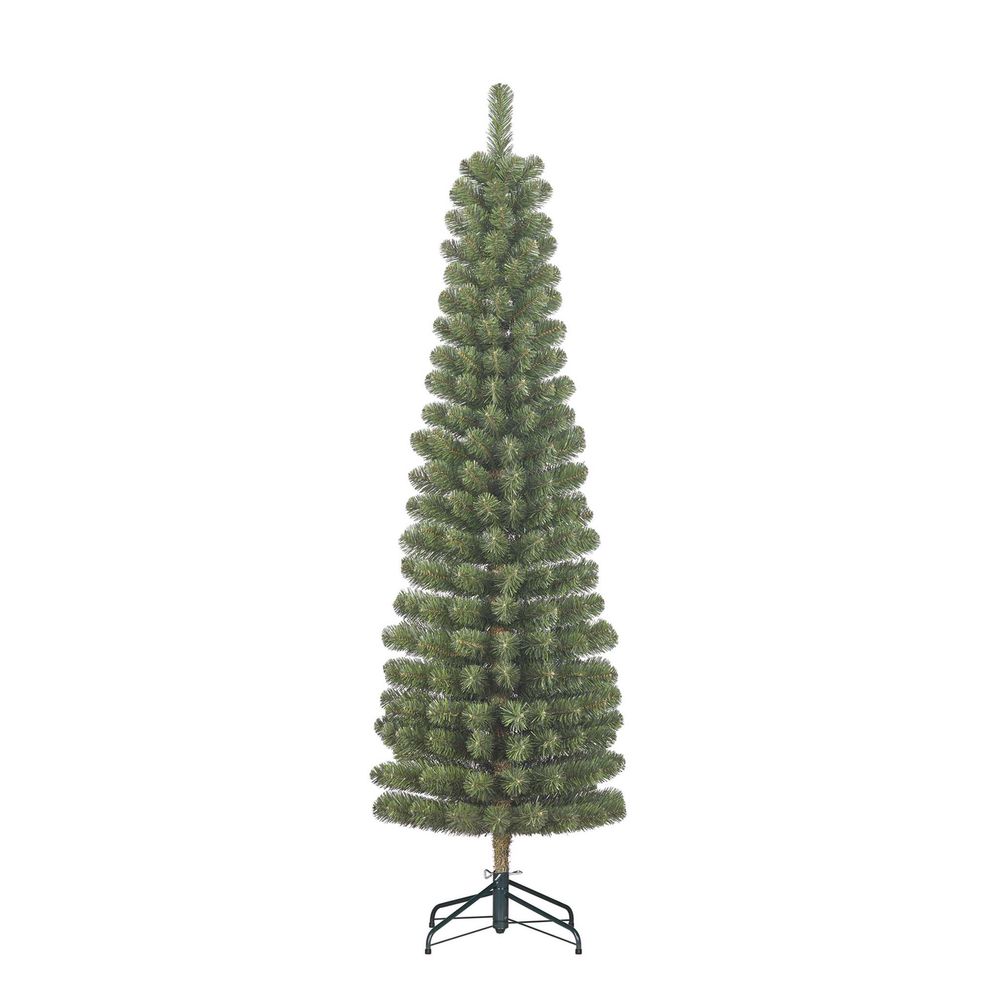 Black box arbre de noël artificiel charlton - 58x58x230 cm - pvc - vert