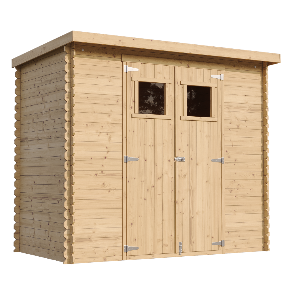 Abri de jardin en bois 2,63 m² - cabane de jardin extérieure – h200 x 239 x 142 cm - m310