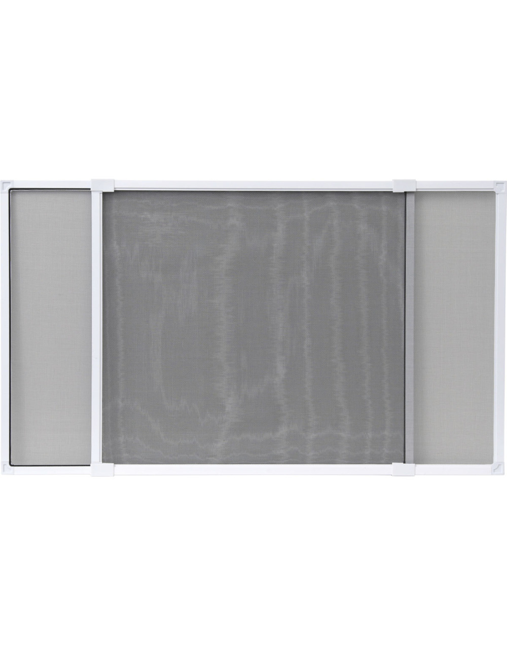Moustiquaire cadre extensible luance 70c50cm blanc toile grise - luance