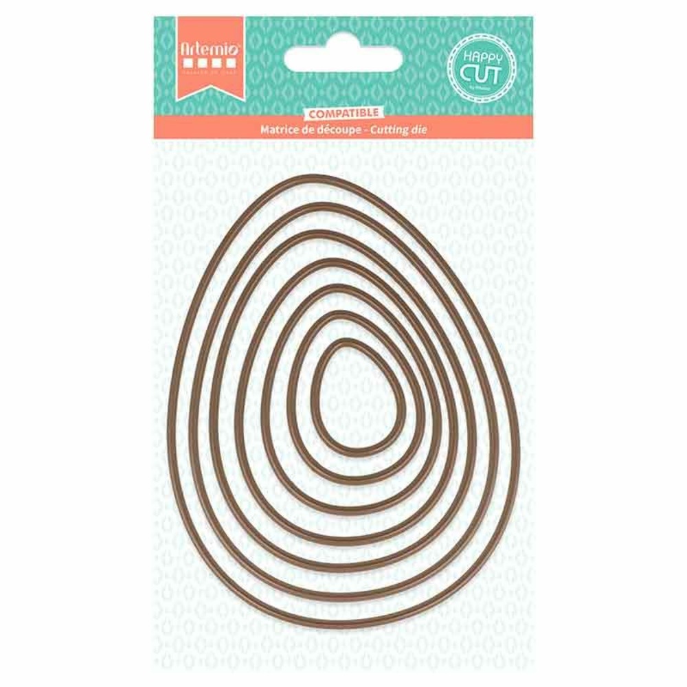 Set matrices de découpe - oeufs - 3.2 à 12.3 cm