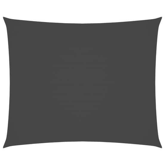 Voile de parasol tissu oxford rectangulaire 6x7 m anthracite