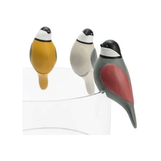 Oiseaux mignons à poser en polyérsine (lot de 3)