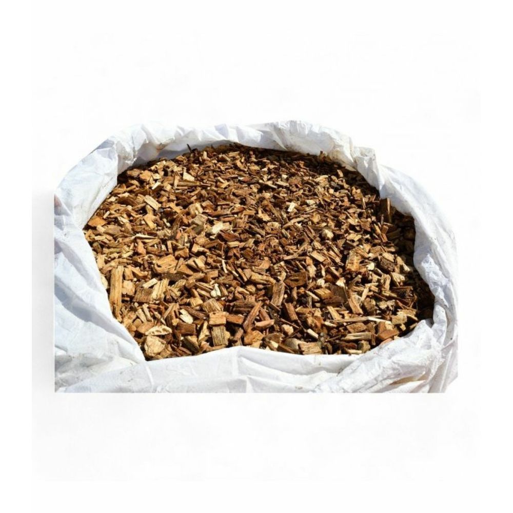 Paillage mulch végétal plaquette forestière, x1 sac de 50 l - kom24