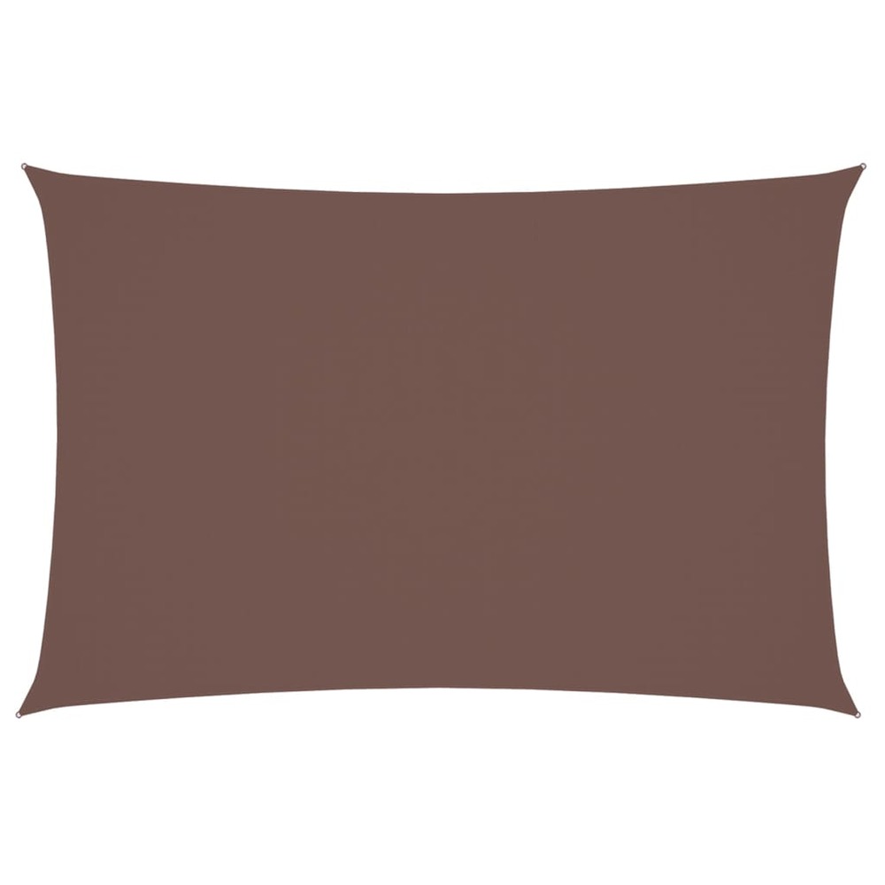 Voile de parasol tissu oxford rectangulaire 2x4 m marron