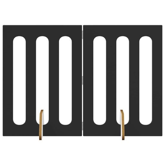 Clôture pliable pour animaux 2 pc chêne noir 100,5 x 38 x 70 cm