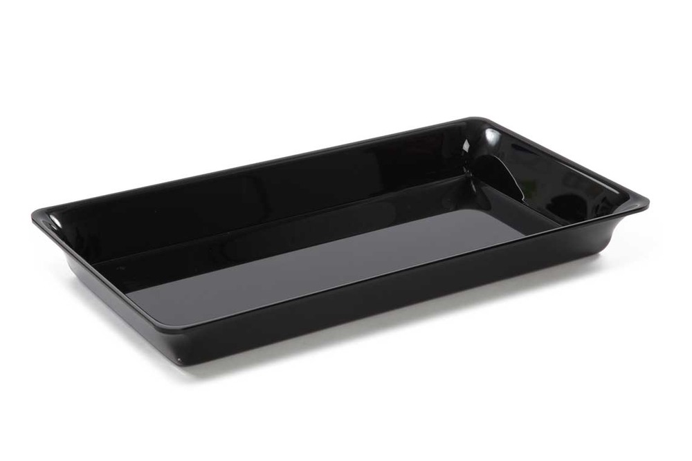 Plateau en plexiglas gastronorme gn 3/4 487x265x50mm noir - matériel chr pro