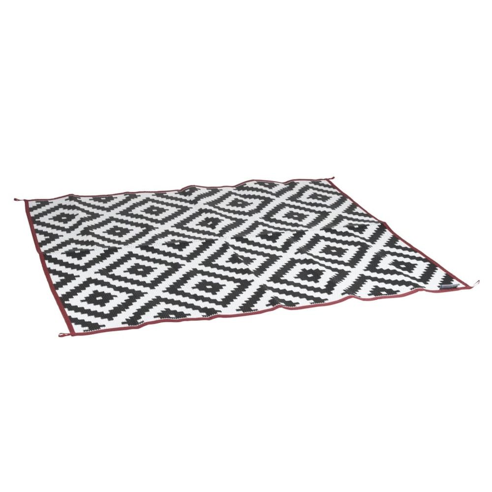 Tapis d'extérieur chill mat lewisham 2,7x3,5m xl noir et blanc