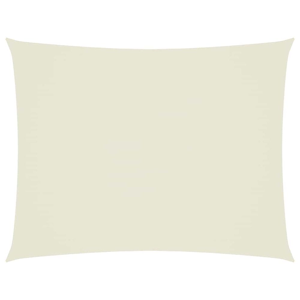 Voile de parasol tissu oxford rectangulaire 6x7 m crème