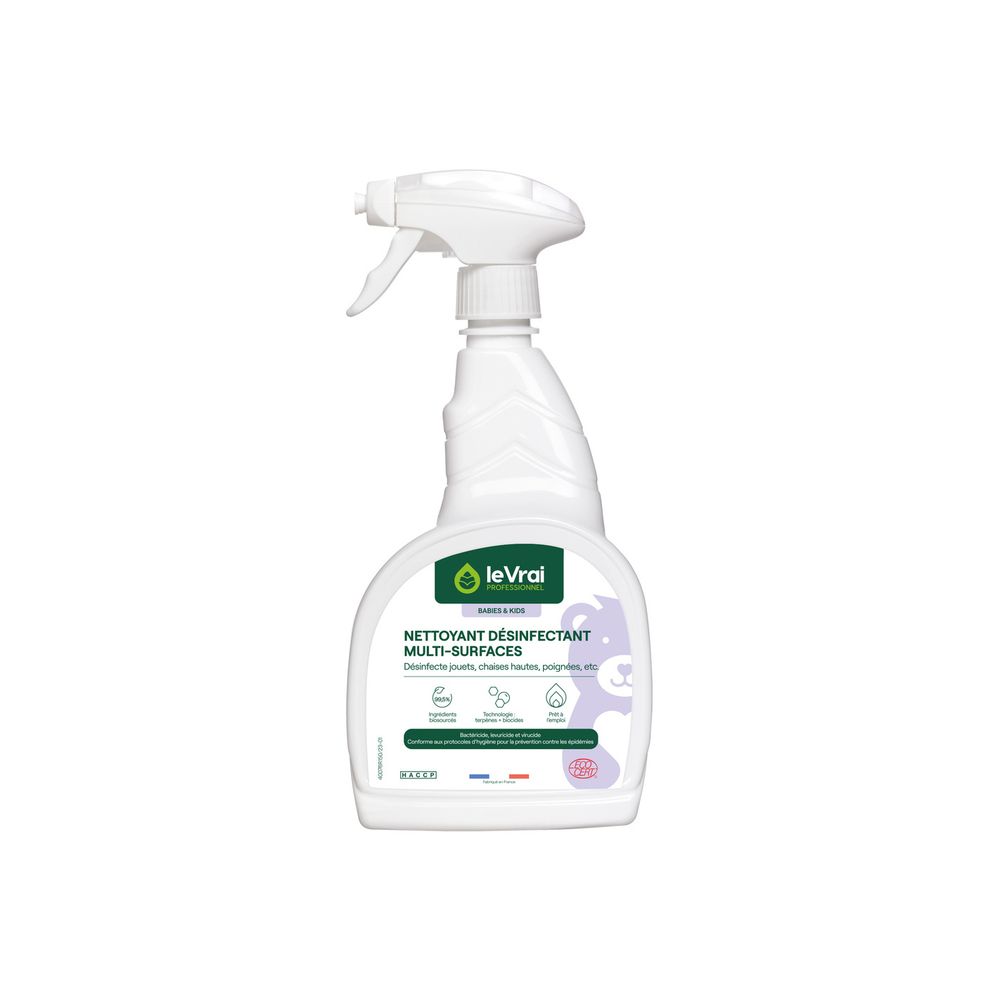 Nettoyant désinfectant multi-surfaces 750 ml - la vrai babies&kids pro