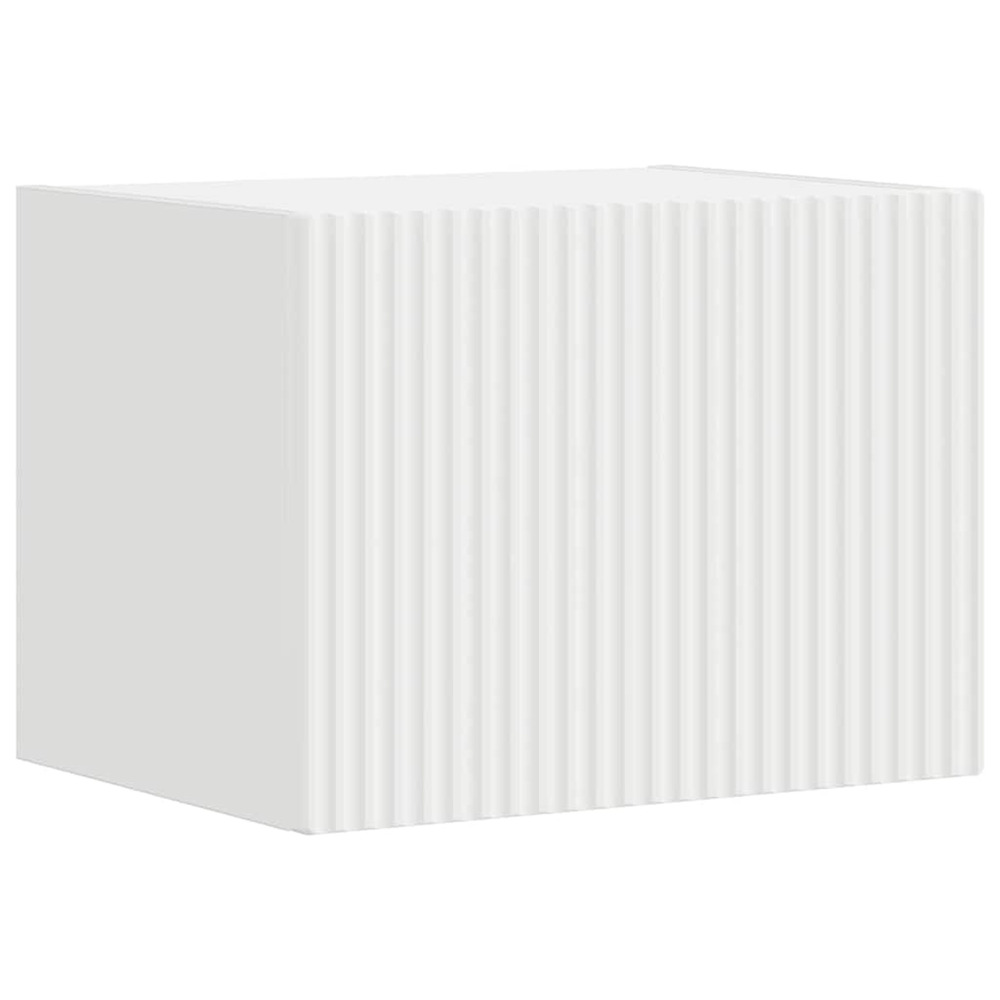 Meuble tv mural blanc 60 x 31 x 29.5 cm bois d'ingénierie