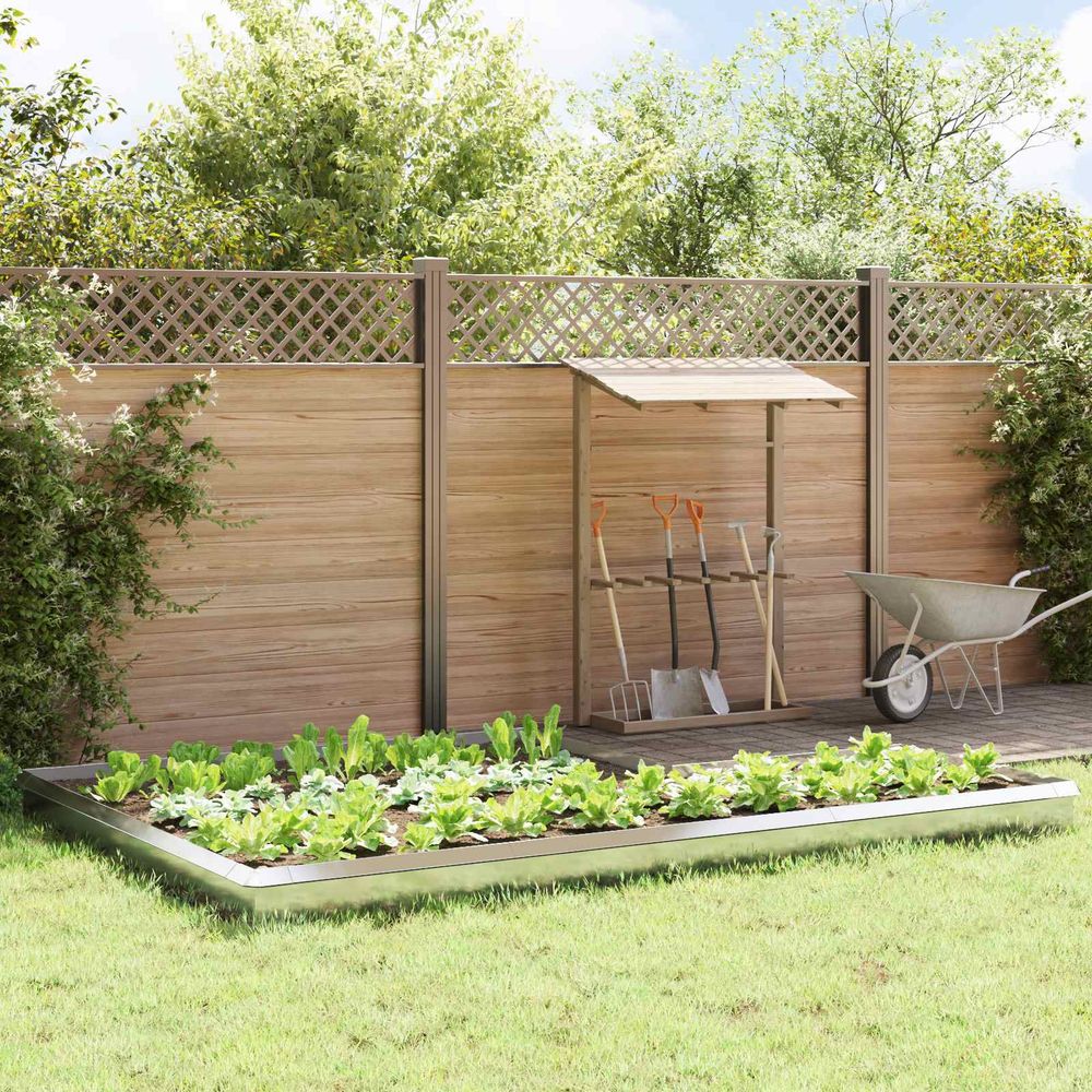 Clôture anti-limaces acier inoxydable jardin barrage protecteur argent 100cm