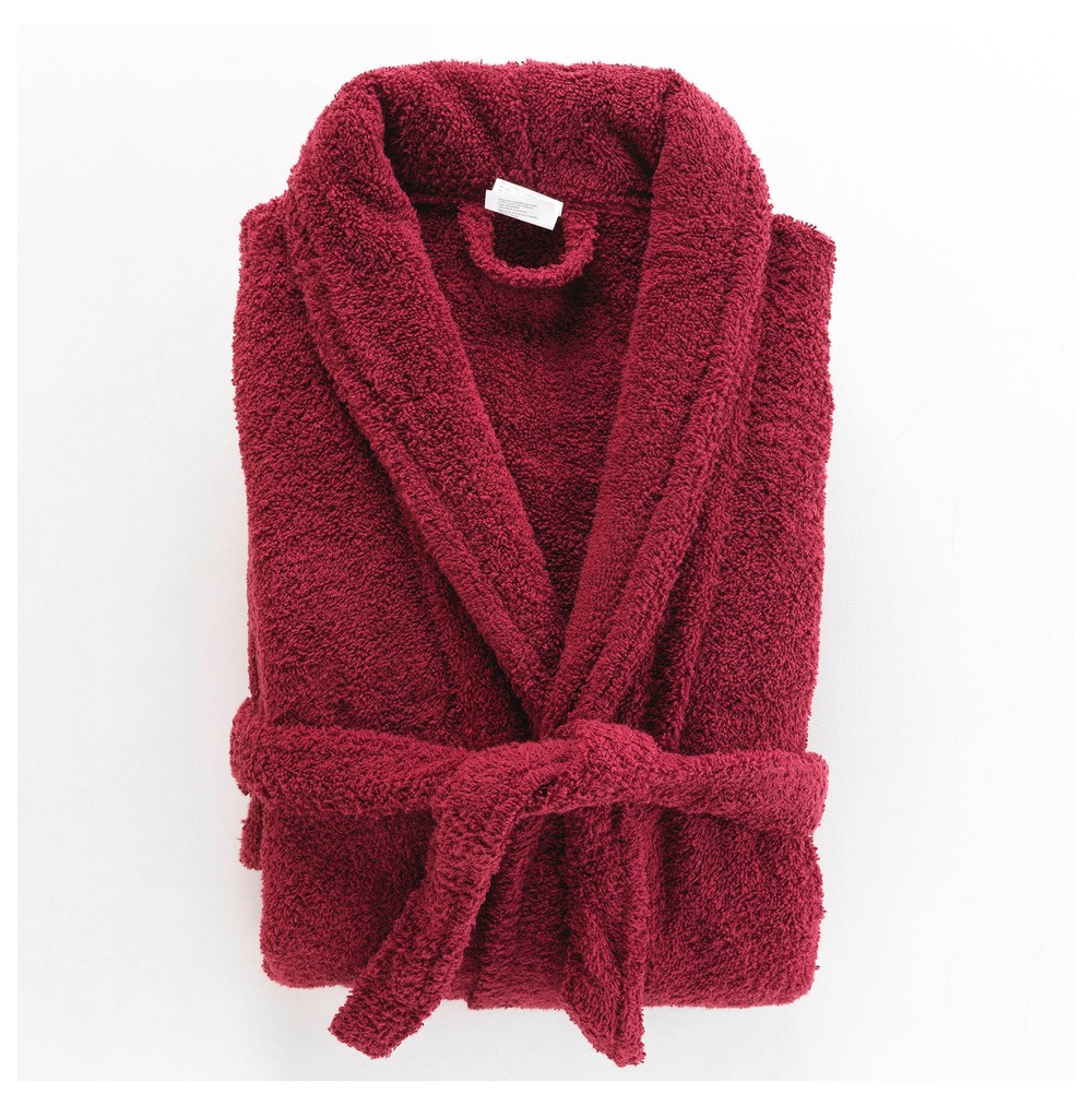 Peignoir col chale tendresse rubis