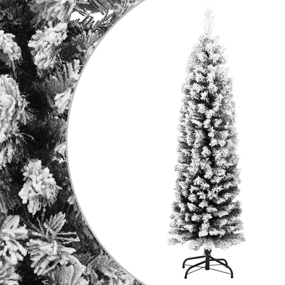 Arbre de NoÃ«l neigeux avec base