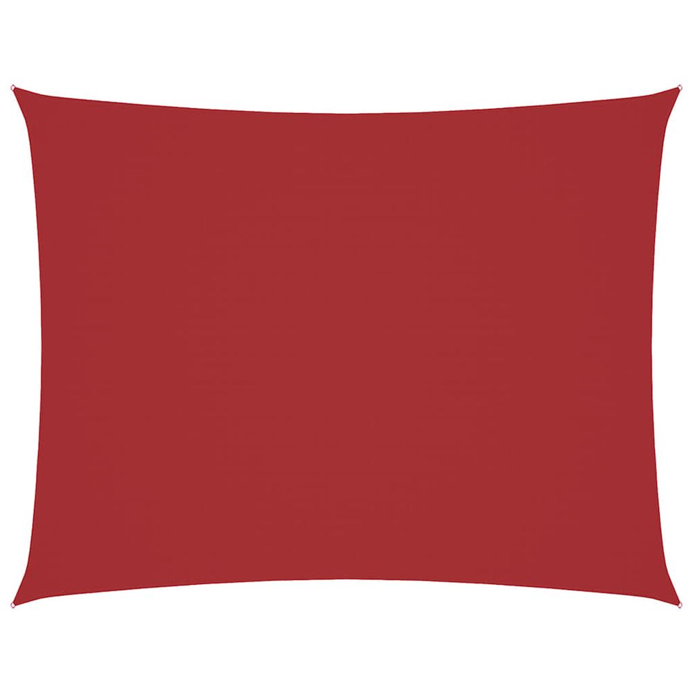 Voile de parasol tissu oxford rectangulaire 3x4,5 m rouge