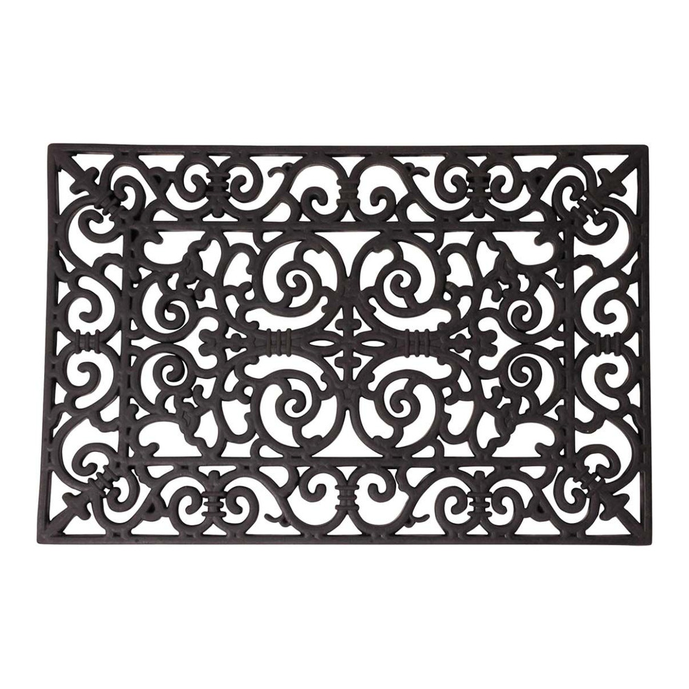 Paillasson en caoutchouc arabesque 60 x 40 cm