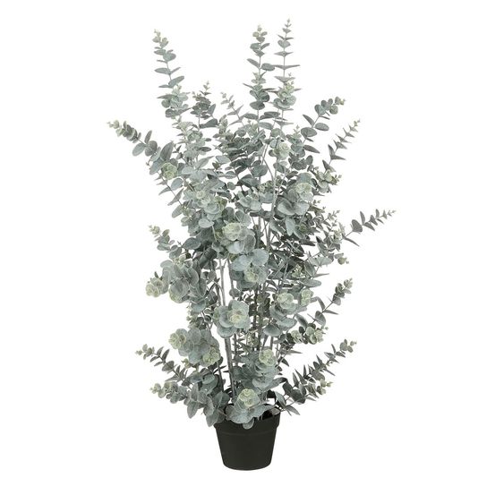Mica decorations eucalyptus plante artificielle en pot - h113 x ø40 cm - vert