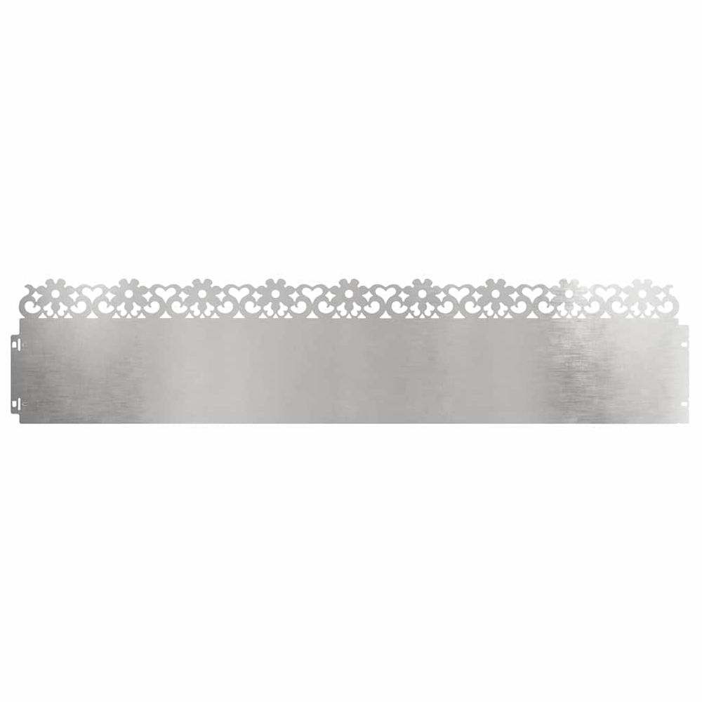 Bordures de pelouse 30 pc 103 x 0,05 x 22 cm acier inoxydable