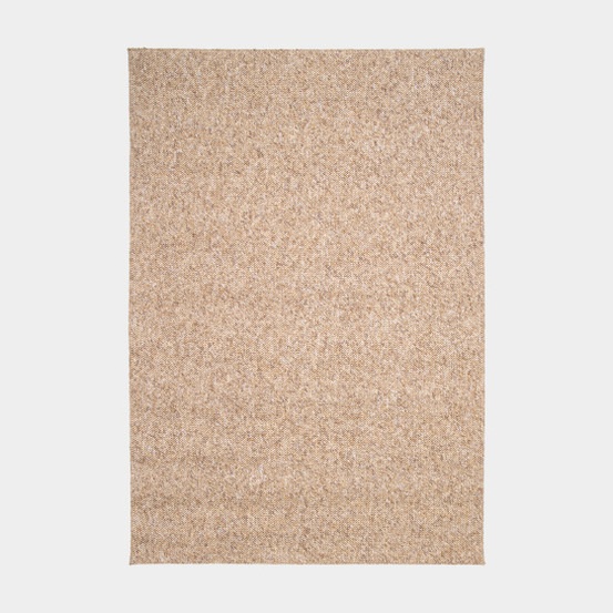 Tapis de salon ou chambre - bouclette - marron praliné - 200 x 290 cm