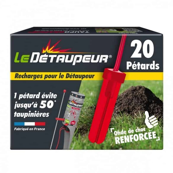 Piège à taupe le détaupeur recharge de 20 pétards