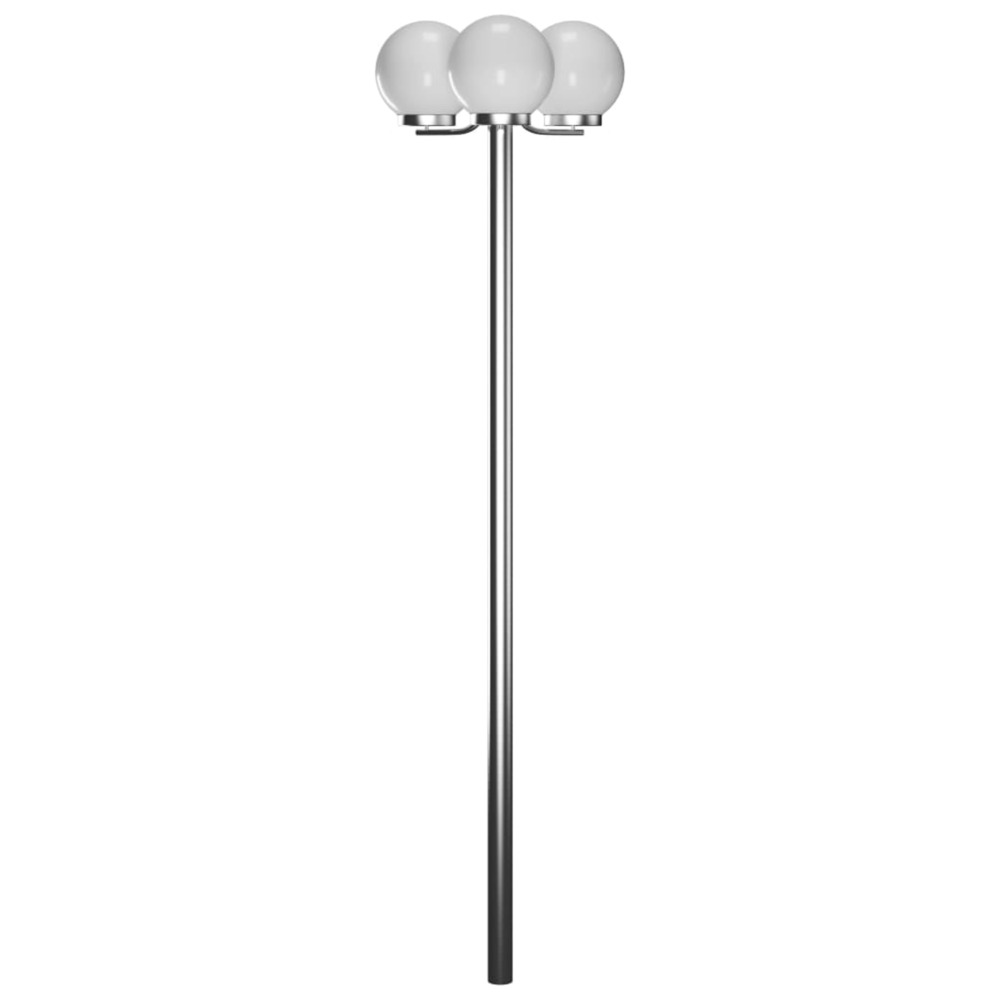 Lampadaire de jardin 3 lampes 220 cm