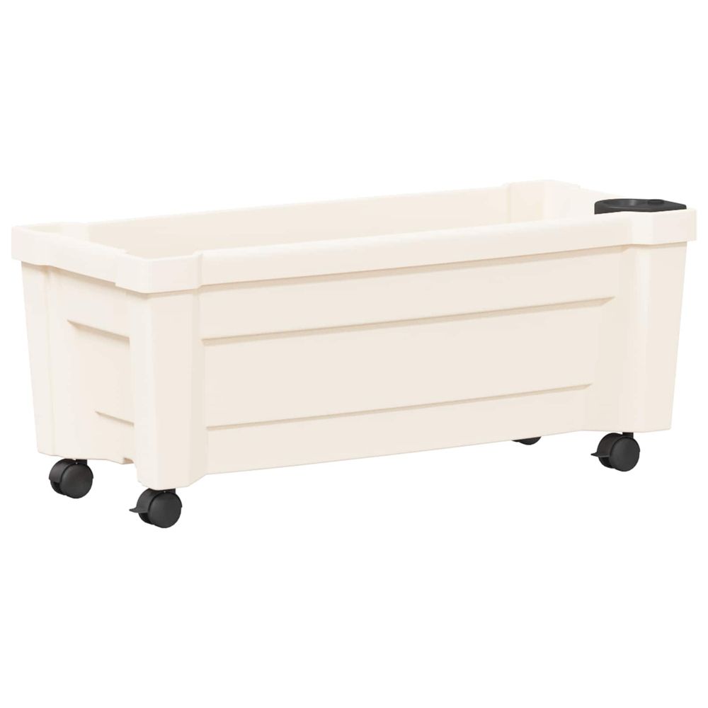 Pot calypso avec roues pp blanc