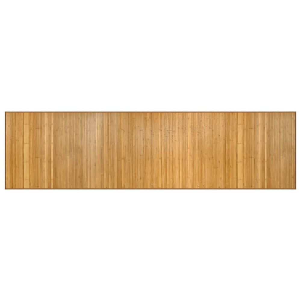 Tapis rectangulaire naturel 80x300 cm bambou