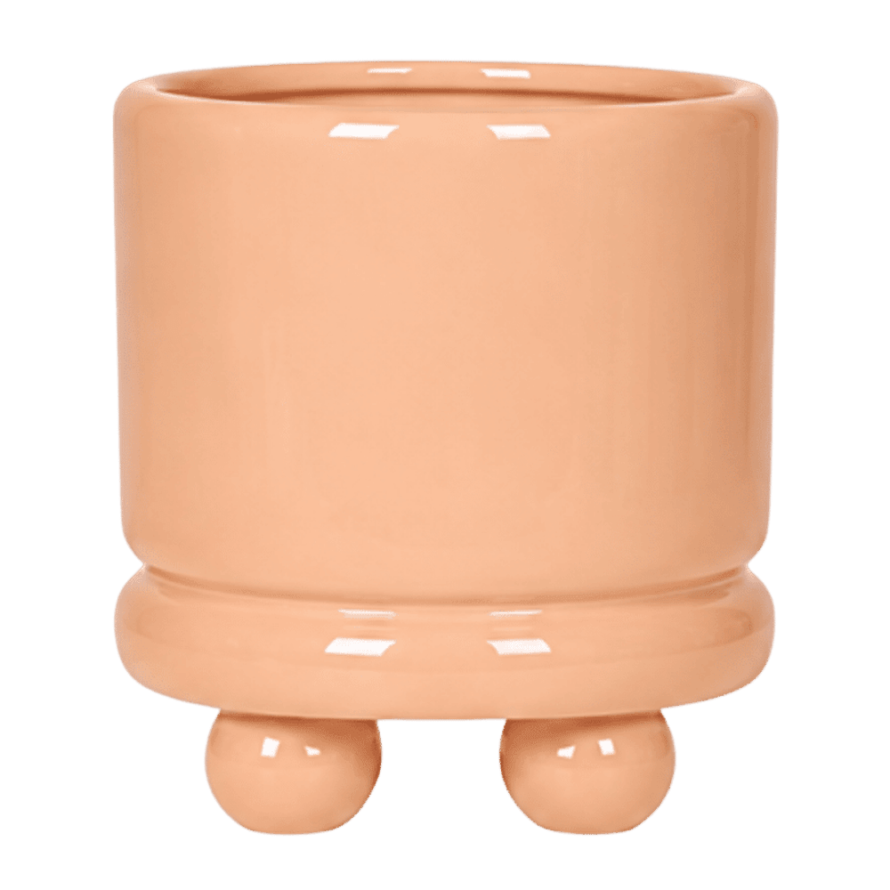 Cache-pot dotty orange - ø12 cm x h14 cm