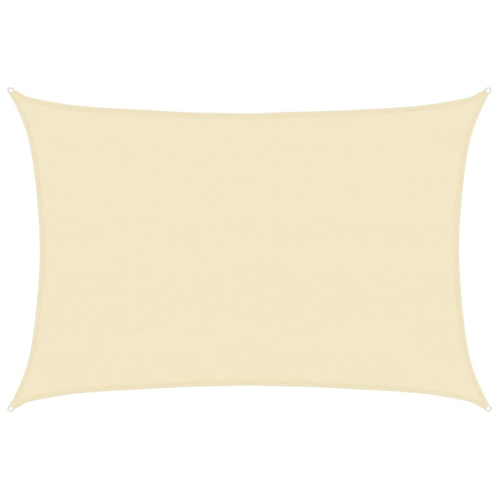 Parasol en PEHD rectangulaire 4 x 6 m CrÃšme