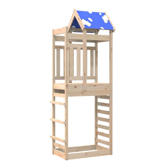 Tour de jeu marron 85 x 52,5 x 239 cm pin massif